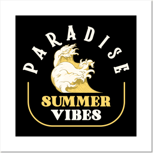 Vintage Paradise Summer Vibes Posters and Art